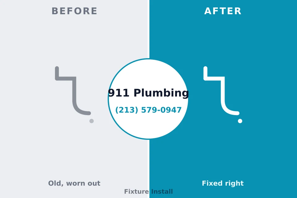 Before and after: plumbing company New Egypt, NJ